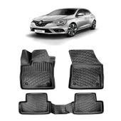 Rizline Renault Megane 4 Sedan 2015+  3D Havuzlu Paspas Siyah - 1