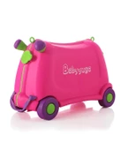 Baby Yuga Tekerlekli Çocuk Valizi Pembe - 2