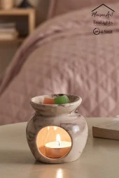 10 Adet | Yasemin Kokulu Tealight Mum | 4 Saat Yanar | Dekoratif Mumluk Mumu thumbnail 4