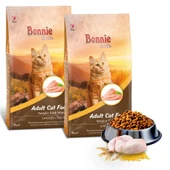 Bonnie Tavuklu Yetişkin Kedi Maması 10 Kg x 2 Adet - 1