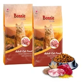 Bonnie Sığır Etli Yetişkin Kedi Maması 10 Kg x 2 Adet - 1