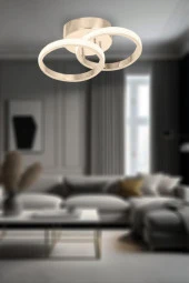 Eray Aydınlatma 9242 Ledli Gold Plofonyer Avize - 1