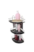 Decorev DC-5917 Üç Katlı Paslanmaz Krom Banyo Şampuan Köşeliği - 3