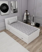 Arnetti Sofia Yavrulu Karyola 90x190 Yatak Uyumlu 2 Kişilik , Beyaz - 1