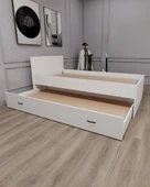 Arnetti Sofia Yavrulu Karyola 90x190 Yatak Uyumlu 2 Kişilik , Beyaz - 5