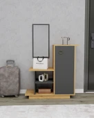 Arnetti Asia Kapaklı Dolaplı Aynalı Dresuar - Safirmeşe Antrasit - 1