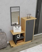 Arnetti Asia Kapaklı Dolaplı Aynalı Dresuar - Safirmeşe Antrasit - 4