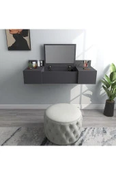 Arnetti Zakkum Aynalı Duvara Monte Makyaj Masası Antrasit - 1