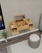 Arnetti Zakkum Aynalı Duvara Monte Makyaj Masası Safirmeşe - 1