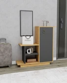 Arnetti Asia Kapaklı Dolaplı Aynalı Dresuar - Safirmeşe Antrasit - 3