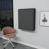 Arnetti Sedir Katlanabilir Dekoratif Raflı Masa,Çalışma Masası, Manikür Pedikür Masası Antrasit thumbnail 6