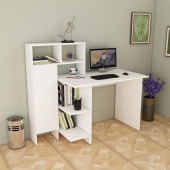 Arnetti Buğra Çalışma Masası Dolaplı Bilgisayar Masası Beyaz - 2
