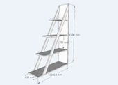 Arnetti Arven 4 Raflı Dekoratif Mutfak Rafı, Antrasit - Arven - 6