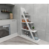 Arnetti Arven 4 Raflı Dekoratif Mutfak Rafı, Beyaz - Arven - 2
