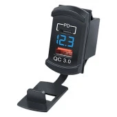 Concord CH-32 Çift Usb Girişli Qc 3.0a Pd Dijital Göstergeli Usb Araç Şarj - 1