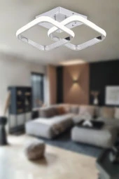 Eray Aydınlatma 9253 Ledli Krom Plofonyer Avize thumbnail 2