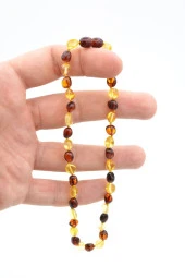 Orijinal Sertifikalı Doğal Kehribar Bebek Kolyesi 6 Gr. - 3