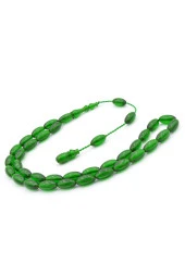 Ahmet Emin İşçilikli Arpa Yeşil Sıkma Kehribar Tesbih thumbnail 3