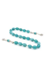 Beyzi Kesim İri Boy Hareli Yeşil Uçak Camı Zaza Tesbih thumbnail 1