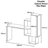 Variant Mobilya Açelya Çalışma Masası - Ceviz / Beyaz - 4