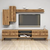 Variant Mobilya Class Duvar Raflı Tv Ünitesi - Ceviz thumbnail 3