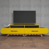 Variant Mobilya Flora Tv Ünitesi - Ceviz / Sarı thumbnail 3