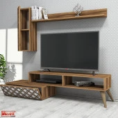 Variant Mobilya Planet Tv Ünitesi Ve Orta Sehpa Takımı - Ceviz / Beyaz thumbnail 2