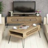 Variant Mobilya Ekol Tv Ünitesi Ve Orta Sehpa Takımı - Meşe thumbnail 2