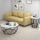 Variant Mobilya Sofya Metal Ayaklı Yan Sehpa - Beyaz - 4