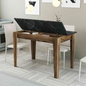 Variant Mobilya Kiev Mutfak Masası - Ceviz / Siyah Mermer thumbnail 2