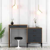 Variant Mobilya Lizbon Makyaj Masası - Ceviz / Antrasit - 1