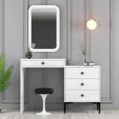 Variant Mobilya Lizbon Makyaj Masası Aynalı - Beyaz / Beyaz - 1
