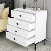 Variant Mobilya Lizbon 4 Çekmece Şifonyer - Beyaz / Beyaz - 3