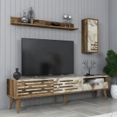 Variant Mobilya Valensiya Tv Ünitesi - Ceviz / Beyaz Mermer - 2