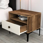 Variant Mobilya Lizbon Komodin - Ceviz / Krem - 3