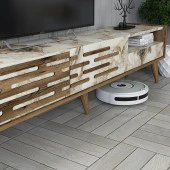 Variant Mobilya Valensiya Tv Ünitesi Ve Orta Sehpa Takımı - Ceviz / Beyaz Mermer - 5