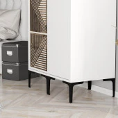 Variant Mobilya Kumsal 2 Kapılı (Ps) Gardrop - Beyaz / Beyaz thumbnail 3