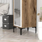 Variant Mobilya Kumsal 1 Kapılı (R) Gardrop - Lidya / Beyaz thumbnail 7