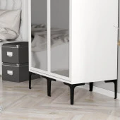 Variant Mobilya Kumsal 2 Kapılı (Rr) Gardrop - Beyaz / Beyaz - 3