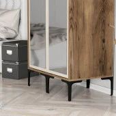 Variant Mobilya Kumsal 2 Kapılı (Rr) Gardrop - Lidya / Krem thumbnail 4