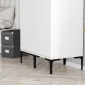 Variant Mobilya Kumsal 2 Kapılı (Ss) Gardrop - Beyaz / Beyaz - 4