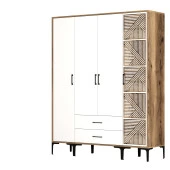 Variant Mobilya Kumsal 4 Kapılı (Stp) Gardrop - Lidya / Beyaz - 5