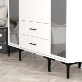 Variant Mobilya Kumsal 4 Kapılı (Rtr) Gardrop - Beyaz / Beyaz - 4