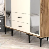Variant Mobilya Kumsal 4 Kapılı (Rtr) Gardrop - Lidya / Krem - 4