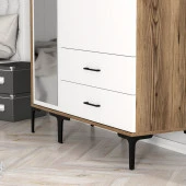 Variant Mobilya Kumsal 3 Kapılı (Rt) Gardrop - Lidya / Beyaz - 5