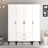 Variant Mobilya Kumsal 4 Kapılı (Sts) Gardrop - Beyaz / Beyaz - 1