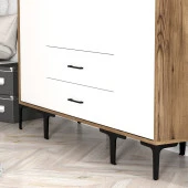 Variant Mobilya Kumsal 4 Kapılı (Sts) Gardrop - Lidya / Beyaz thumbnail 3