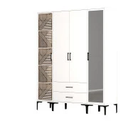 Variant Mobilya Kumsal 4 Kapılı (Ptr) Gardrop - Beyaz / Beyaz - 2