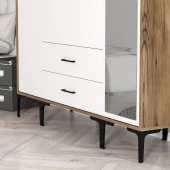 Variant Mobilya Kumsal 4 Kapılı (Str) Gardrop - Lidya / Beyaz thumbnail 3