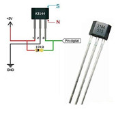 3144 Dijital Manyetik Alan Algılama Sensörü Mıknatıs Açı Motor Kontrol A3144 A3144E OH3144 Y3144 - 6